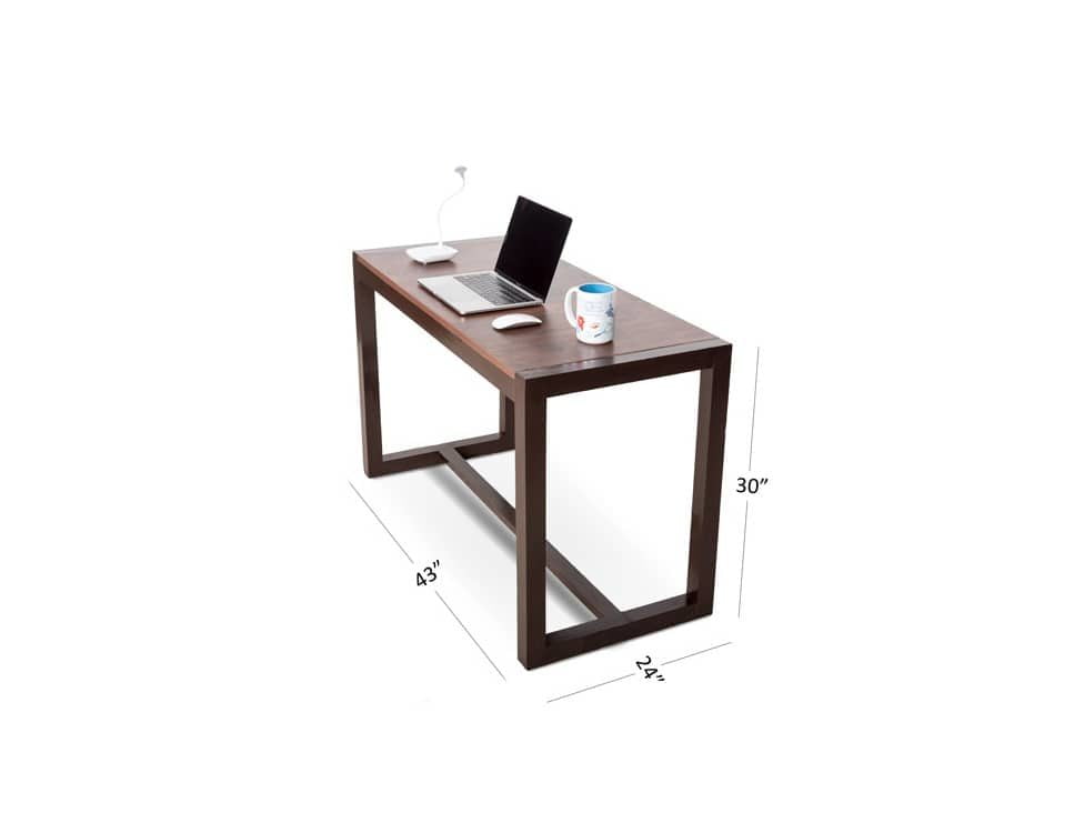 Wooden Study Table on Rent at lowest rentals in Mumbai, RentMacha | Dimension Image
