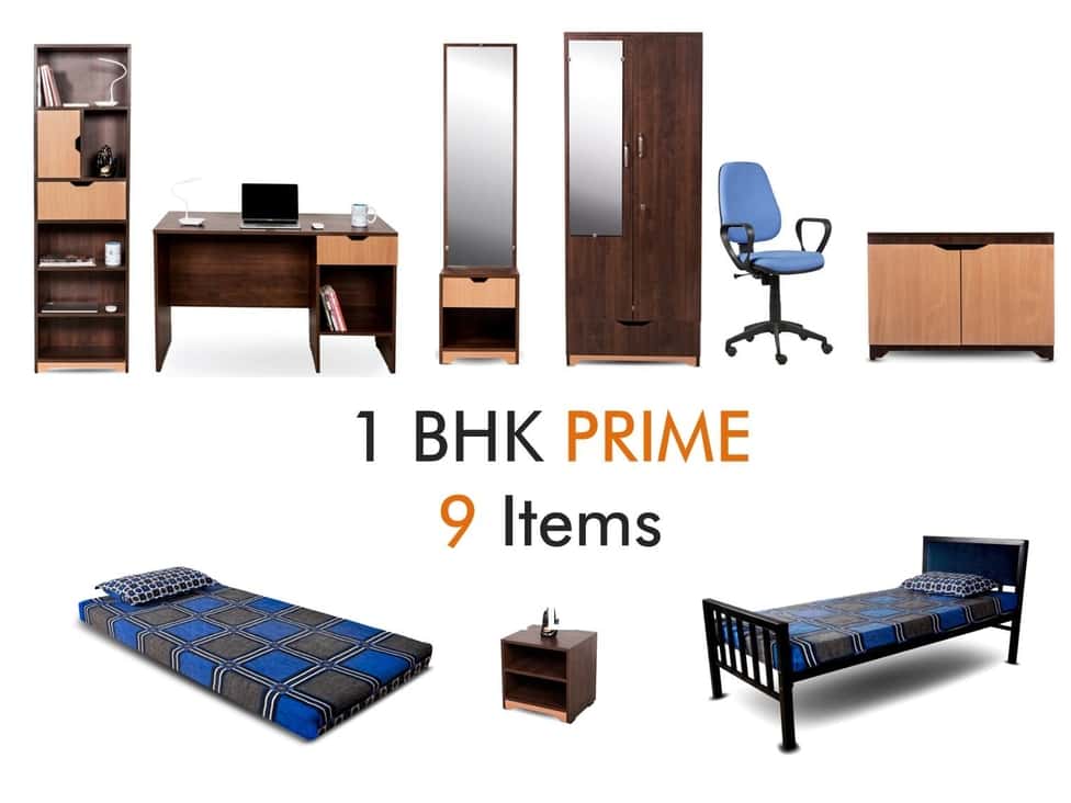 1 BHK Prime Furniture Rental Package in Mumbai, Hyderabad, Chennai